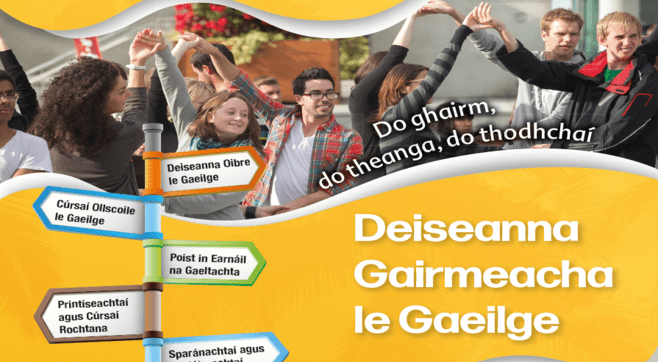 Pacáiste Eolais um Threoir: Deiseanna Gairmeacha le Gaeilge